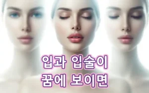 입 입술 나오는 꿈