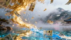 아이템소울 itemsoul 16 돈이_흐르고_지폐가_날리는_돈꿈