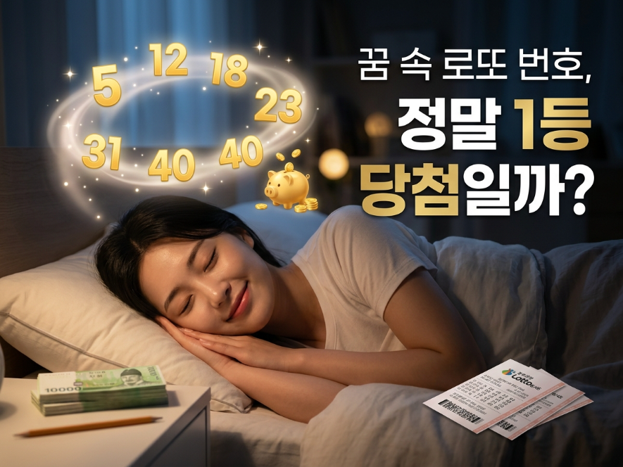 꿈 속 로또 번호 1등 당첨