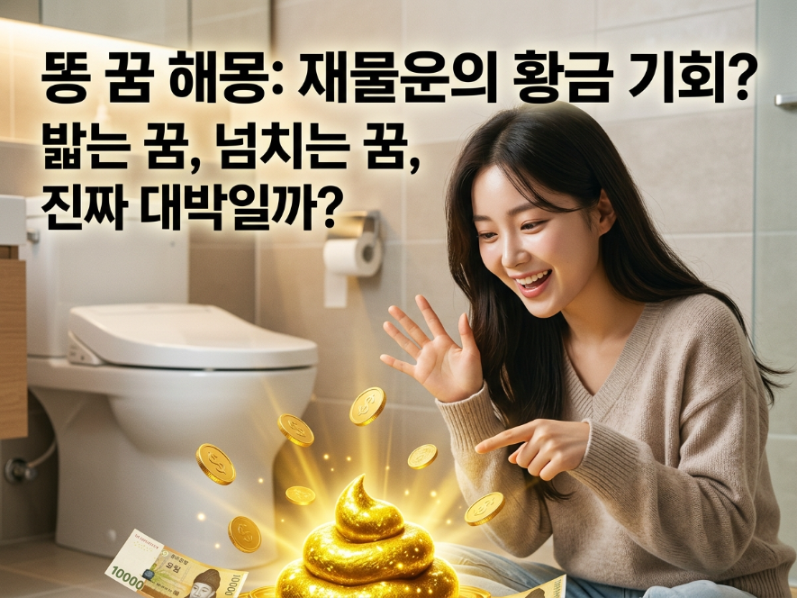 똥 꿈 해몽 밟는 꿈 넘치는 대박