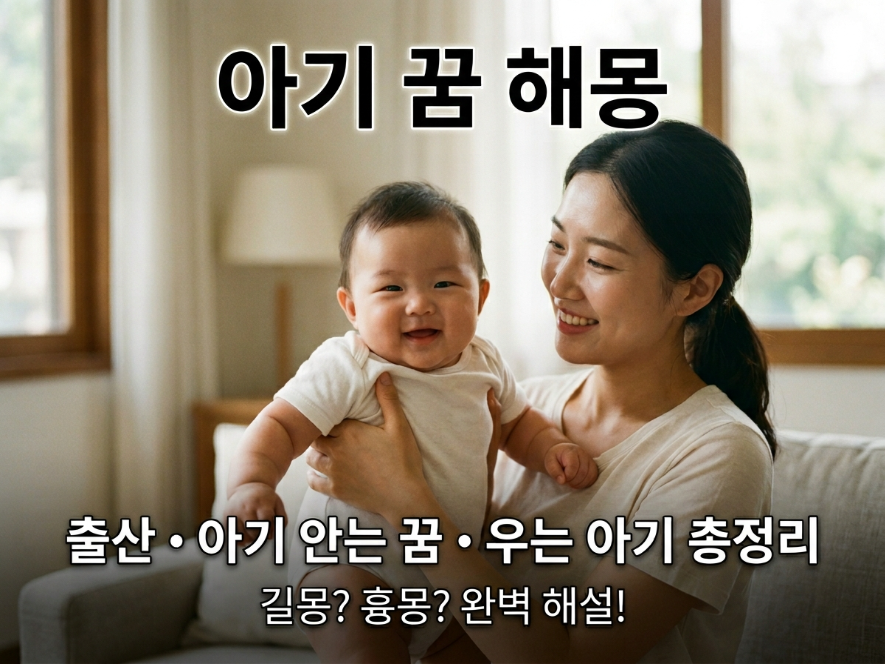 아기 꿈 나오는 꿈 해몽 길몽 악몽