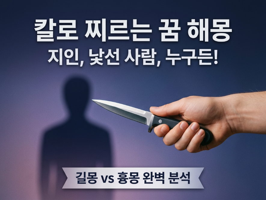 칼로 찌르는 꿈 해몽 누군가 지인