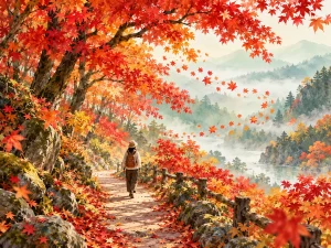 단풍 구경하는 꿈 해몽: 붉은 산·사진·놓친 절정에 담긴 의미